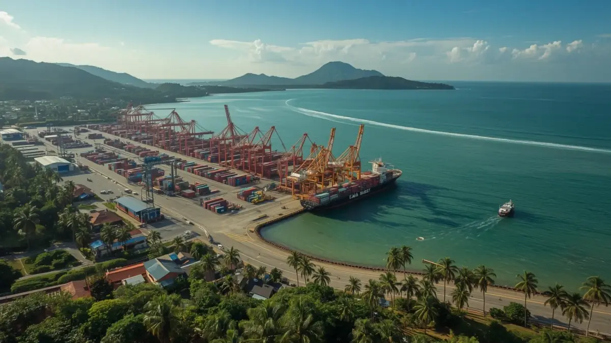Pelabuhan Sepanggar, Sapangar Bay Container Port — destinasi kereta dari Semenanjung ke Sabah